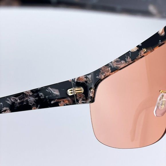 Loewe LW40034U 55S Sunglasses Shiny Coloured Havana Bordeaux Mask Shield Wome - Picture 10 of 12